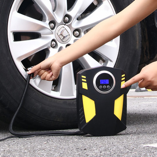 汽车电动便携式加气泵车用轮胎，车载12v充气泵汽车用轮胎充气泵