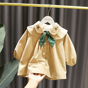 1-5岁女宝宝显气质，女童秋装小风衣
