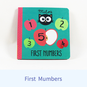 进口英文原版 Milo's First Numbers 米洛的第一个数字书 卡板 纸板撕不烂书籍 儿童启蒙认知绘本读物