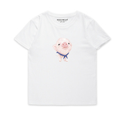 GESIMAO 独立设计 原创女t恤 可爱萌猪 纯棉宽松短袖