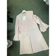 VALENTINO 女士粉色长袖连衣裙 SB0VAP91-360-MCR