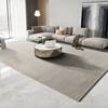 高档纯色地毯客厅灰色，现代简约北欧风格沙发茶几，垫家用卧室新中式