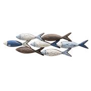 地中海挂件创意立体鱼群挂饰民宿饰餐厅家居手工鱼墙壁装饰品