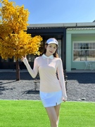 高尔夫女装春款高尔夫长袖套装女韩版显瘦高尔夫女裙网球服女golf