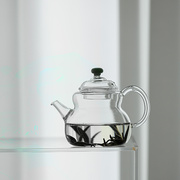 造物日式耐热玻璃花茶壶家用大号带盖过滤单壶功夫茶具加厚泡茶器