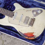 Jerry King Guitars STEAM TONE 1981  Relic 电吉他 复古白做旧