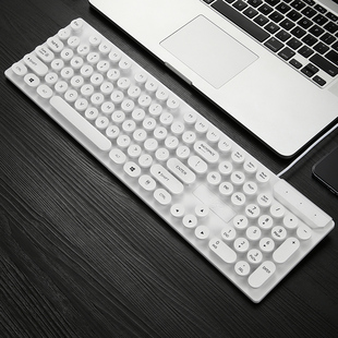 爱国者巧克力有线键盘家用笔记本外接台式电脑键盘鼠标套装键鼠套