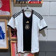 阿迪达斯男短袖2022德国国家队主场球迷版训练球衣T恤 HJ9606