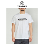 volcom钻石男装户外品牌欧美简约风短袖t恤2023夏季圆领纯色t