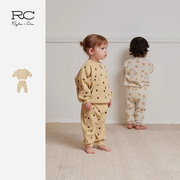 RyleeCru同款儿童卫衣套装女童男童卫衣卫裤107