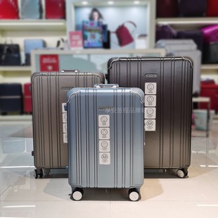 新秀丽旗下美旅拉杆箱NF7万向轮旅行箱登机箱铝框行李箱NE6