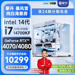 纯白海景房RTX408014代INTEL主机