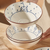日式陶瓷拉面家用2023汤面，碗复古斗笠碗好看的吃面条碗泡面碗