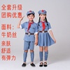 儿童小红军红卫兵演出服军装小学生舞蹈连衣裙女童红星闪闪合唱服