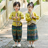 男童傣族服秋季云南旅游西双版纳女童少数民族服饰儿童演出服套装