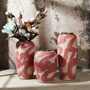 欧式美式落地大花瓶现代简约客厅家居装饰品陶瓷陶罐花艺插花摆件