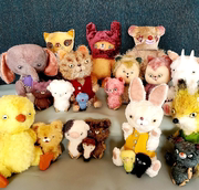日本本土手工作家小动物，羊毛毡兔子毛绒，卡通可爱ippo抱偶关节