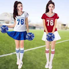 速发学生啦啦队表演服足球宝贝同款拉拉队服装女套装演出服韩版学
