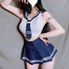 200斤加大码性感伪娘制服套装无袖短裙学生女装大佬cosplay用品