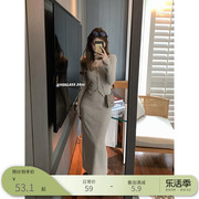 王少女的店短款针织套装裙2024早春新小个子修身开衫直简半身裙子