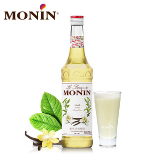 莫林MONIN香草风味糖浆玻璃瓶装700ml咖啡鸡尾酒果汁饮料