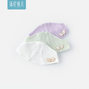 汤尼倍儿新生儿护囟门帽纯棉，夏季薄款初生宝宝，气门帽0-6婴儿帽子