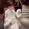 女童连衣裙新中式女孩蕾丝公主，裙春装2024洋气儿童超仙礼服裙