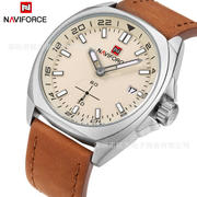 naviforce领翔9104男士运动手表，日历时尚皮带石英表男表防水
