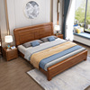 现代简约实木床小户型，1.5米齐边气压箱框储物床1.8米主卧双人婚床