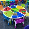 宝宝多功能益智积木桌游戏桌玩具台儿童无毒粘土太空沙沙盘桌塑料