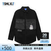 tsmlxlt24春秋ttbear系列男士牛仔衬衫