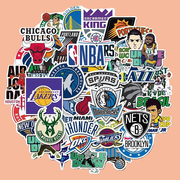 NBA球队队徽贴纸男生装饰手机壳笔记本电脑ipad墙贴水杯防水贴画