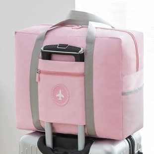 统艺大容量女士手提旅行袋商务出差行李包可套拉杆，箱包防水登机包