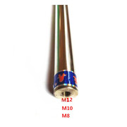 1.5米单节不锈钢大物抄网杆竿子加粗25mm氩弧焊接M12 10 8螺丝口