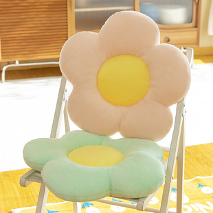 可爱太阳花抱枕沙发客厅办公室花朵毛绒靠枕睡觉枕头花朵飘窗坐垫