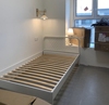 宜家国内奈斯顿北欧铁艺，床架白色欧式床架简约现代铁艺床