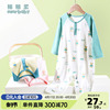 儿童连体睡衣夏季薄款宝宝连体衣纯棉长袖男童女衣服防着凉空调服
