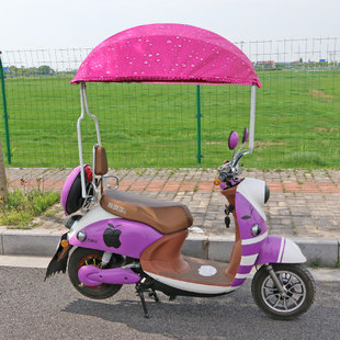 摩托电动车遮阳伞踏板车雨棚，电瓶车折叠伞自行车挡，风罩西瓜伞加固
