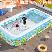 夏季婴儿游泳池家庭超大型家用大号，成人戏水池儿童充气海洋球