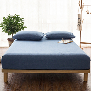 水洗棉床笠单件全棉1.5米1.8m纯棉席梦思床垫，保护套床套床罩