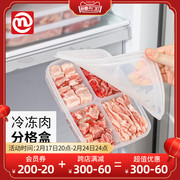 nakaya日本进口冰箱收纳盒葱姜蒜，保鲜盒冷冻盒分格家用宝宝辅食盒