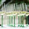 高档翠绿色雷司令白葡萄酒杯家用绿杆红酒杯水晶玻璃欧式香槟起泡