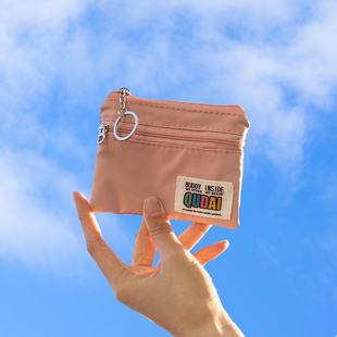 零钱包简约日式学生男女，小巧便携布艺放耳机，钥匙卡包驾驶证小钱袋