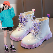 儿童马丁靴秋冬款女童，靴2023时尚短靴小女孩，防水防滑洋气短靴