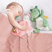 babygo安抚巾婴儿可入口睡眠宝宝睡觉神器，安抚玩偶手偶安抚玩具