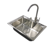 304不锈钢洗手盆厨房阳台洗菜盆单盆小水槽水池水盆，单槽台上下盘