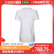 香港直邮MOSCHINOMoschino 莫斯奇诺 女士乳白色棉质宽松圆领T恤