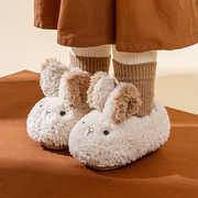 儿童保暖外穿棉拖鞋秋冬季室内宝宝男女童包跟居家小孩棉鞋