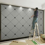 电视墙背景墙壁纸，2022年墙纸3d立体几何装饰壁画客厅影视墙布
