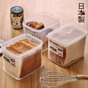 日本进口切片面包收纳盒，冰箱装吐司，专用保鲜盒食品级蛋糕密封盒子